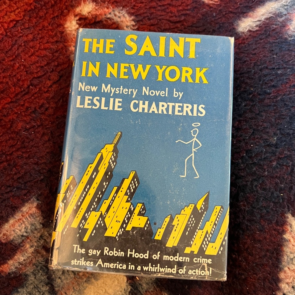 VTG The Saint In New York Leslie Charteris Mystery Hardcover Triangle Books 1942